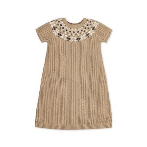 Hope & Henry Girls Fairisle Yoke Sweaterdress